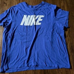 Nike Royal Blue Tee with White Logo